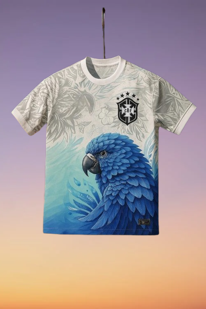 Maillot brésil oiseau bleu